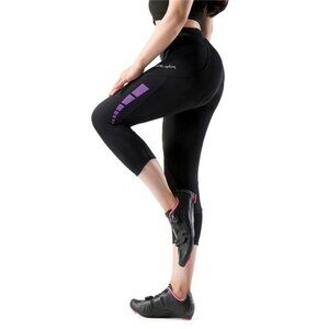 Santic Alita Purple Women Padded Cycling Shorts Sz M